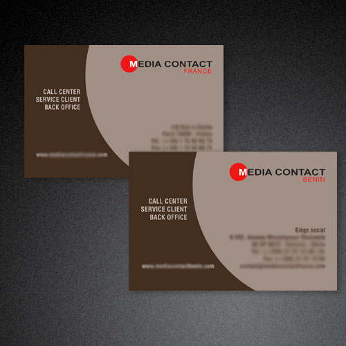 CARTE DE VISITE - Media Contact